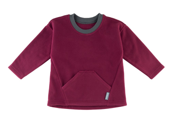 Флисовый лонгслив-оверсайз "Темно-розовый" ФЛС-2-ТРОЗ (размер 92) - Лонгсливы - интернет гипермаркет детской одежды Смартордер